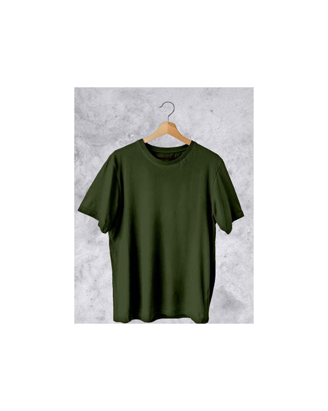 Camisetas personalizadas para homens/mulheres desenhe sua própria camisa  adicionar texto/imagem/logotipo camiseta de algodão personalizada impressa  na frente/costas, Verde militar, Medium